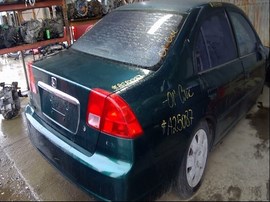 2001 HONDA CIVIC, GREEN,EX,1.7L,VTEC,AT, A25087